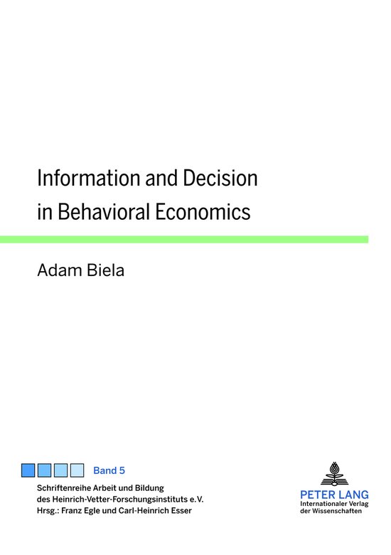 Information and Decision in Behavioral Economics - cover