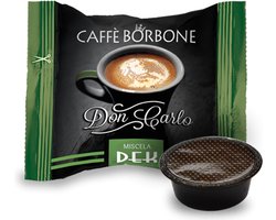 Caffè Borbone Don Carlo Miscela Verde/Dek, Koffiecapsule, Koffie, A Modo Mio, 1 kopjes, 7,2 g, 100 stuk(s)