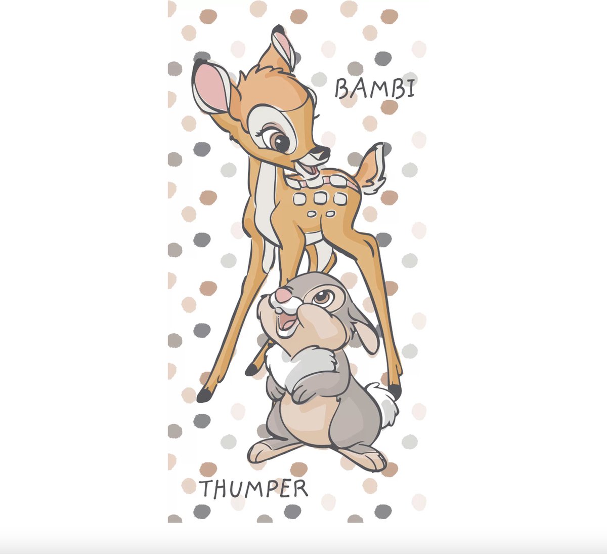 Disney Bambi & Stampertje strandlaken 70 x 140 cm katoen