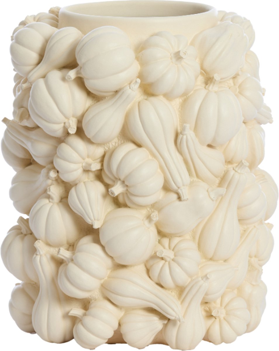 Vaas PUMPKIN - Ø27.5x33cm - Wit