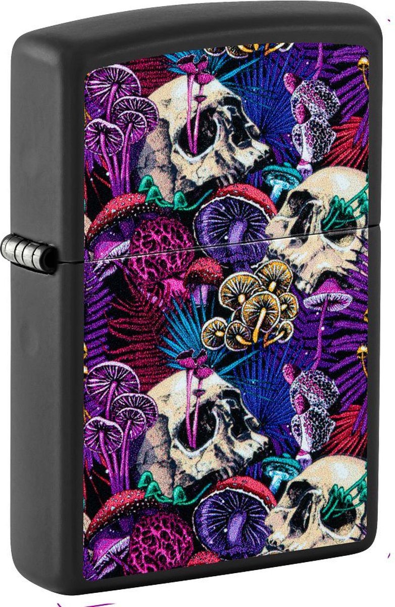 Zippo aansteker Zwart Pyschedelic Mushroom Design