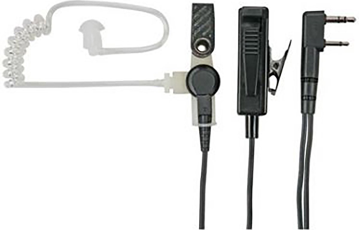 Kenwood KHS-8BL beveiliging oortje in oor K1 2-Pins aansluiting
