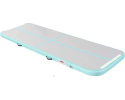 Airtrack 3 Meter - Speelmat - Turnmat - Binnen en Buiten - Meer dan 20cm Dik - Licht Groen