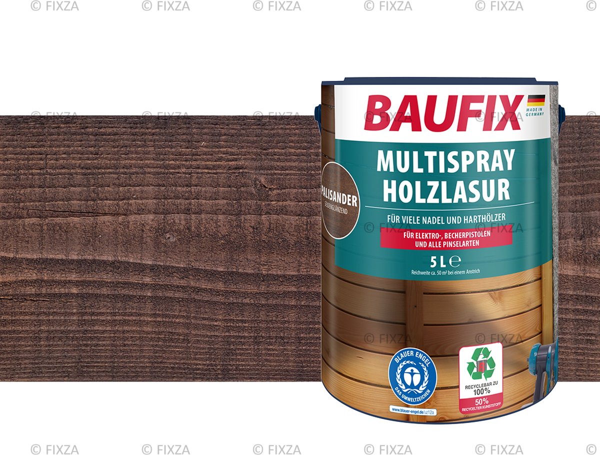BAUFIX Multi- spray Houtbeits palissander 5 Liter