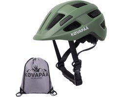 Køvapää® Lappi Fietshelm Kinderen - Groen - Maat 46-53 cm - 1 t/m 5 Jaar - XS/S - Fietshelm Jongens- Fietshelm Meisjes - Fietshelm Kind