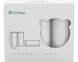 PeriPage A40 - Thermisch Papier - Wit - 77x30mm - 3rollen