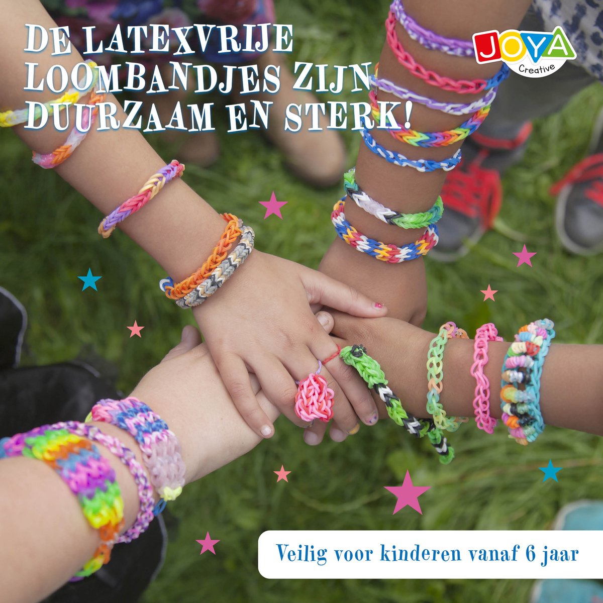 Joya Creative Loombandjes XXL Starter Set - 6200+ delig incl. Loombord - 22 Kleuren - Knutselkoffer - Armbandjes Maken - Loom Bandjes Pakket – Knutselen Meisjes — afbeelding 2