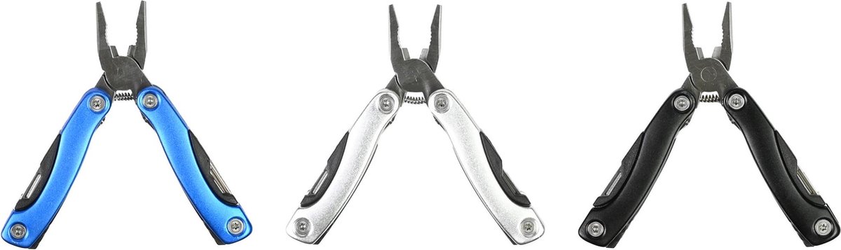 Benson Multitool set mini - 12 functies - robuust staal - 7 cm - modern design