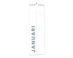 NIEUW! Verjaardagskalender - 31x10,5cm - 300gms ecopapier - Spiraalbinding met ophanghaakje