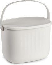 Compostemmer, 6 Liter, Voor Dagelijks Biologisch Afval In De Keuken Geurdicht En Afwasbaar Duurzame Biologische Vuilnisemmer Met Deksel En Filter In Eenvoudig Design Biologische Afvalemmer Voor Keuken