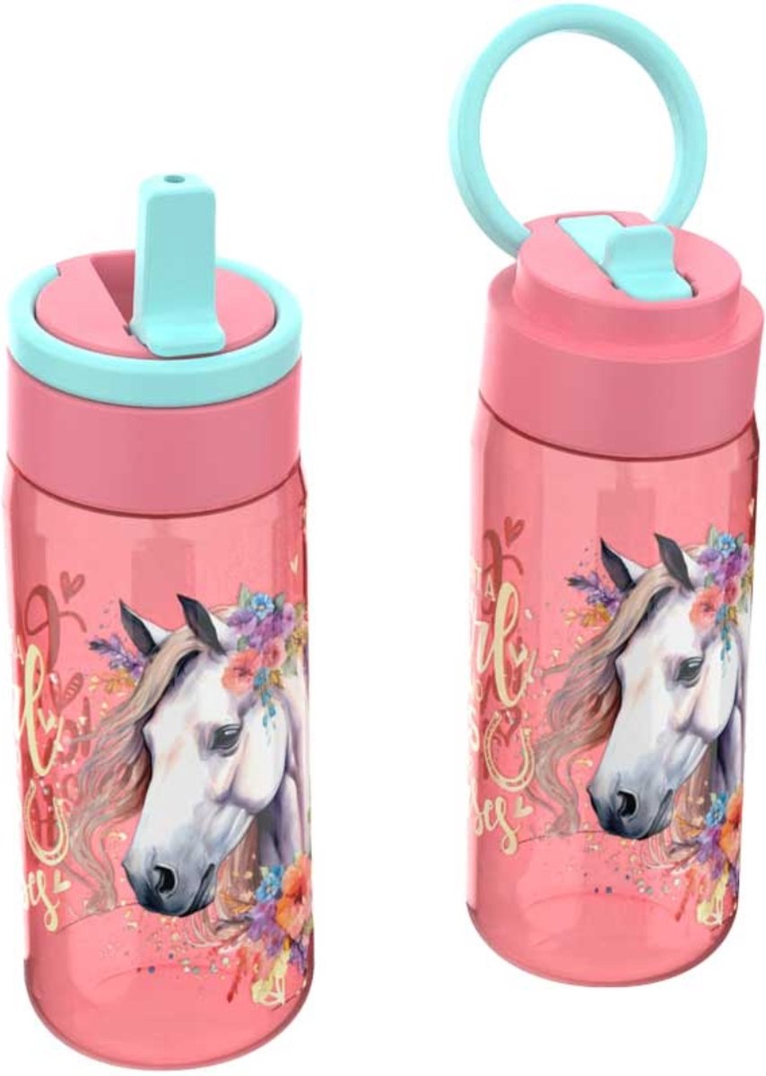 LUNCH BUDDIES SPORTFLES 600ml - PAARD
