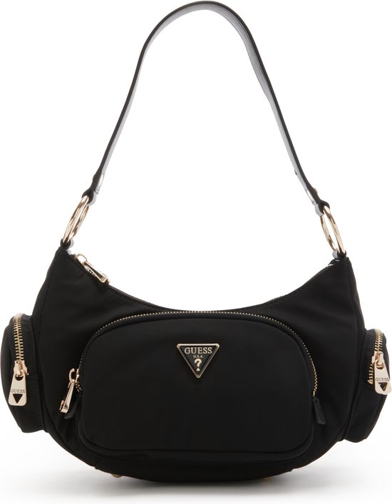 GUESS Sac à épaule Eco Gemma Shoulder Bag Black Noir