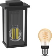 Bol.com Philips Hue Mirth Wandlamp voor Buiten (Zwart) - Buitenlamp - E27 - Warmwit Licht - Hue White Filament aanbieding