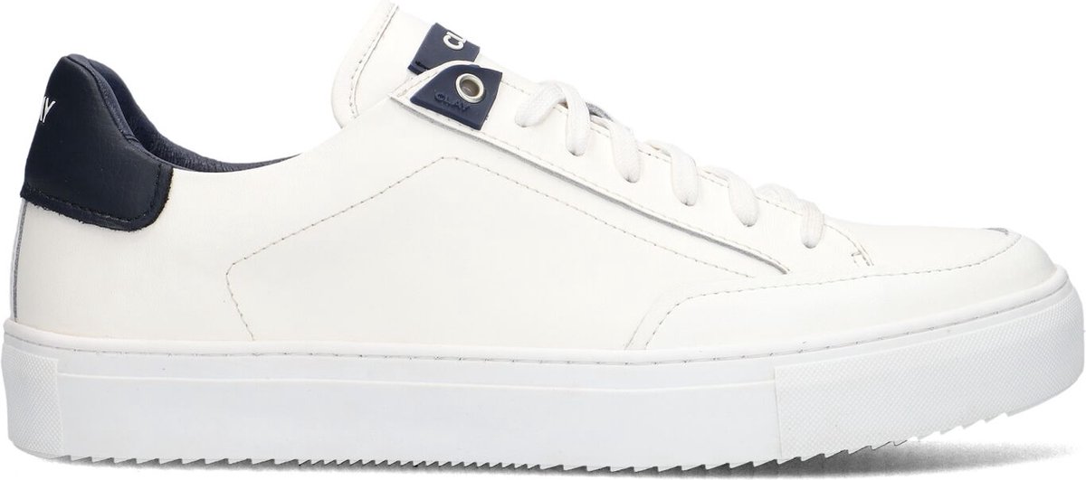 CLAY Cl124h300 Sneakers - Leer - Heren - Wit - Maat 41
