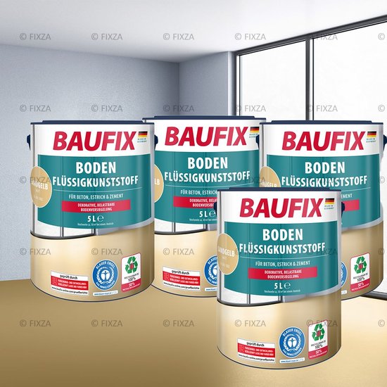 BAUFIX Betonverf vloeren Voordeelverpakking zandgeel 60 m²