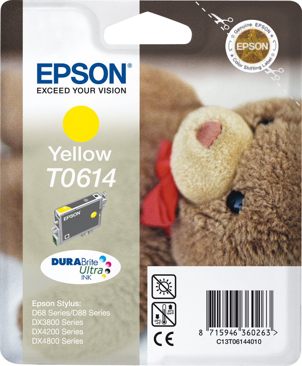 Epson T06144 - Inktcartridge / Geel