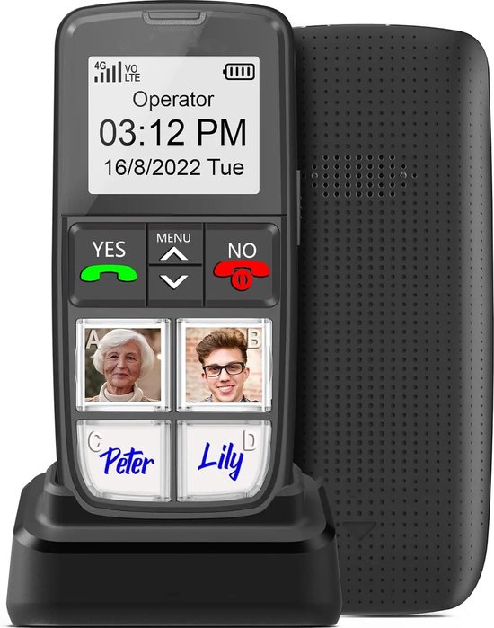 Telefoon voor senioren, slechthorenden / zienden CL595 Geemarc, wit