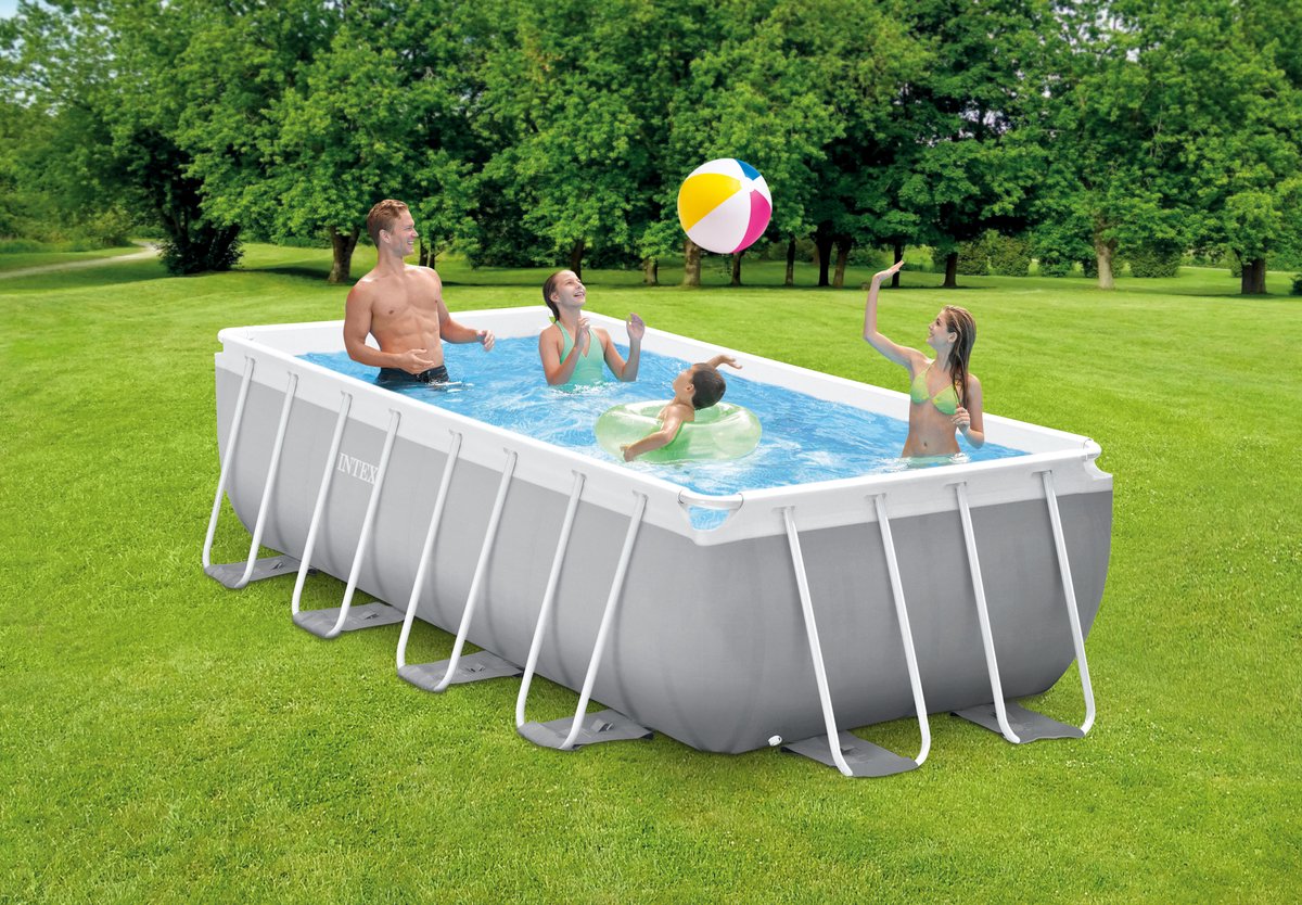 Intex Prism Frame Rechthoekig Opzetzwembad Set - 400 x 200 x 100 cm - Met filterpomp — afbeelding 3
