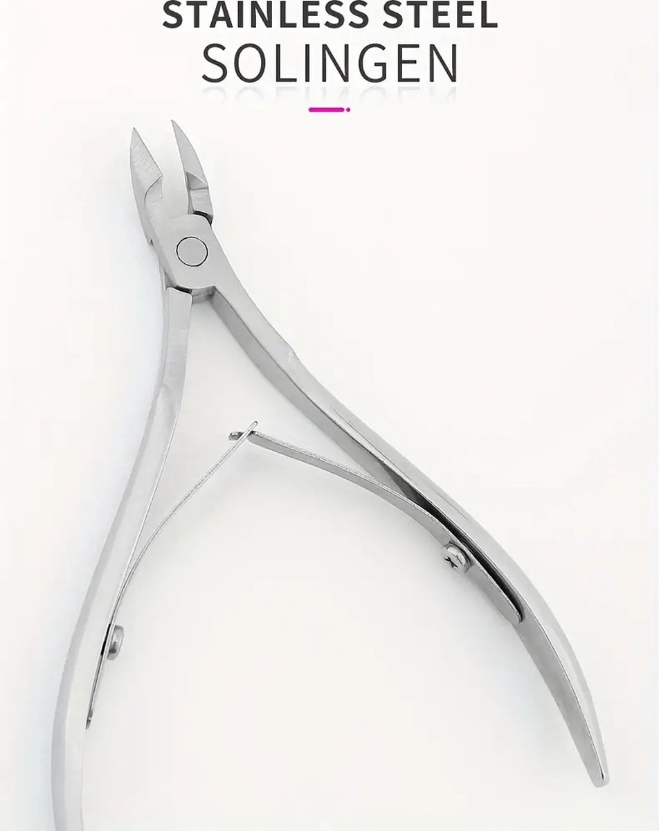 nagelriemtang - vellentang - beauty tool - semi - professional - knipper - tang - RVS - Sollingen