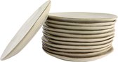 OTIX Dinerborden - Bordenset - 12 Persoons - Beige - 27cm - Keramiek - MAPLE