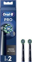 Bol.com Oral B Opzetborstels PRO Cross Action Zwart - 2 stuks aanbieding