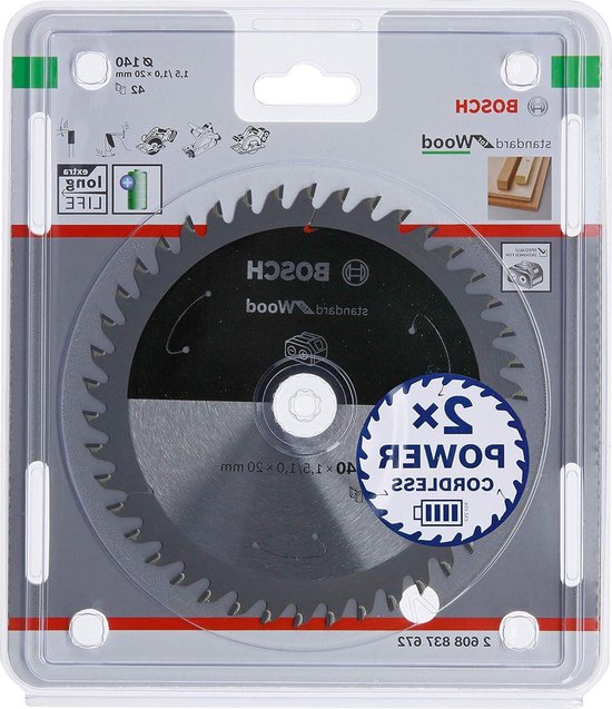 KREATOR Holz-Sägeblatt 140 Mm – Für Präzise Schnitte In Holz, 18 Zähne, 20 Mm Bohrung