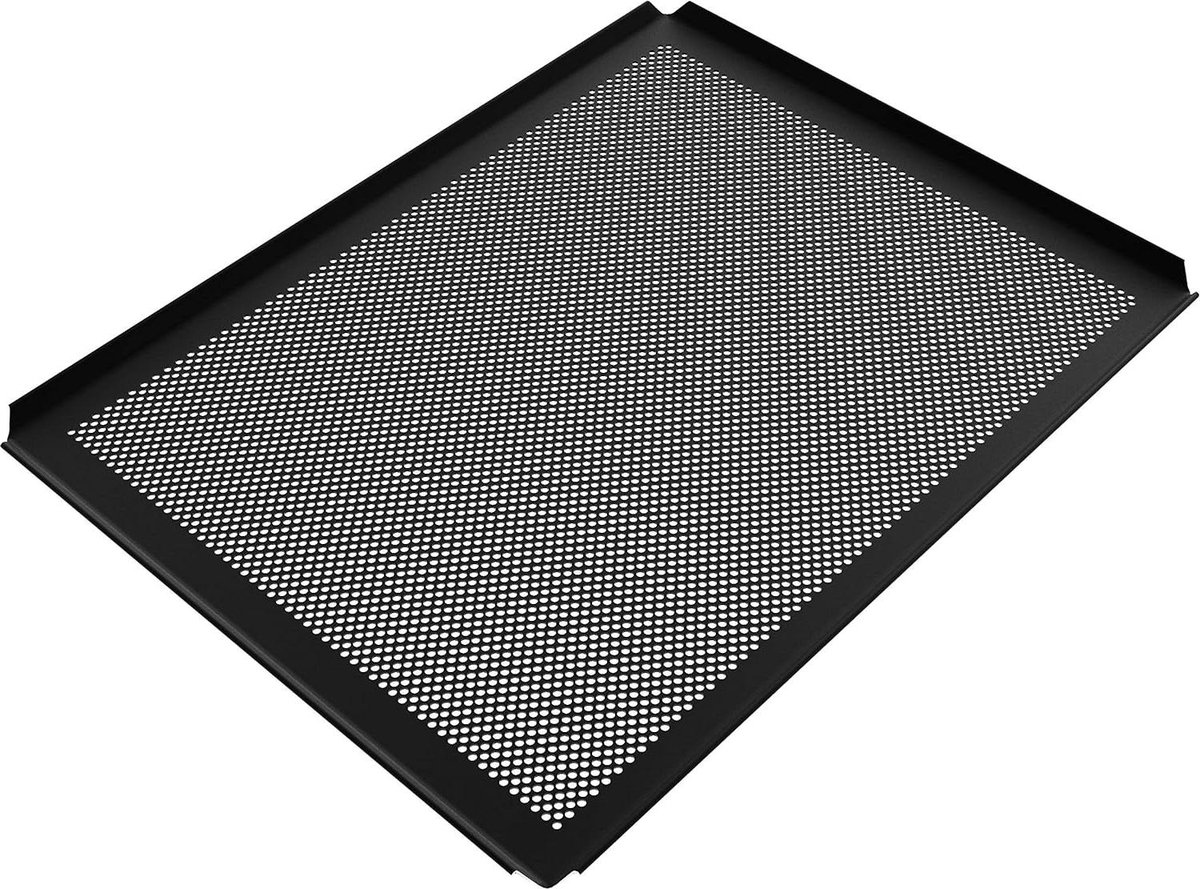 Geperforeerde plaat 455 x 375 cm met antiaanbaklaag bakplaat taartplaat baguetteplaat pizzaplaat Compatibel Vervanging voor oven Bosch Neff Siemens