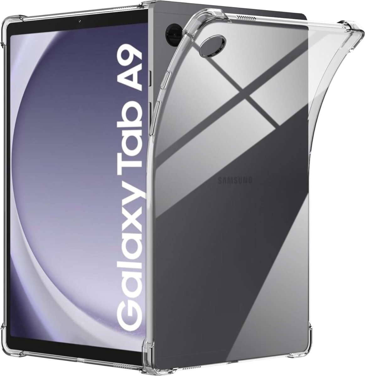 Hoesje voor Samsung Galaxy Tab A9 2023 - backcover Shockproof siliconen Transparant
