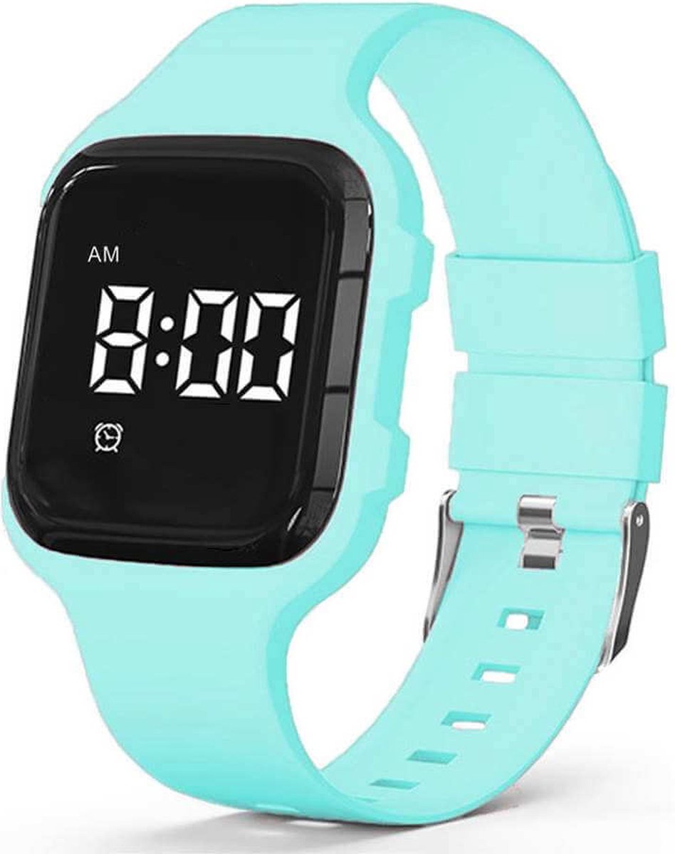 Goedkoopste Herinnerings/alarmhorloge medicatie of plaswekker -kinderen- ouderen- slechthorende- beginnende Dementie- USB oplaadbaar- vierkant - lichtgroen - met 15 tril-alarmen - countdown timer