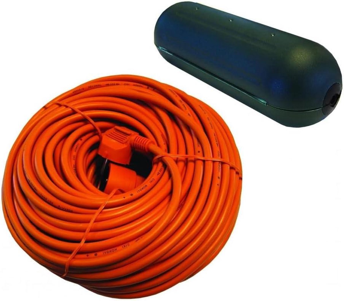 Waterdichte kabelkoker oranje verlengsnoer 20 meter