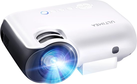 Grokos - Projector - Mini Beamer - Beamer - 1080p - 4k - Bluetooth - Multimedia outlet - 10000 lumen - 300 ansi Lumen - Wit