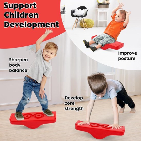 Balance Trainer Wobble Board Game for Kids - Montessori Rocker ...