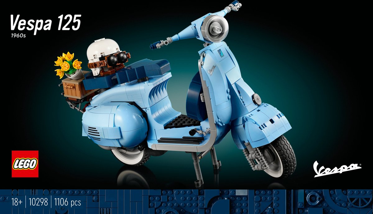 LEGO Vespa 125 Scooter bouwbare modelbouwset voor Volwassenen - 10298 — afbeelding 21