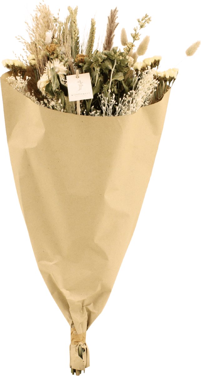 Droogbloemen Field Bouquet Natural - KH Bloembollen - Super leuk voor in huis en geen onderhoud nodig! En een leuk cadeau voor mannen en vrouwen!