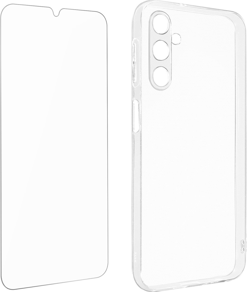 4Smart 360° bescherming geschikt voor Samsung A24 Hoes+Scherm transparant