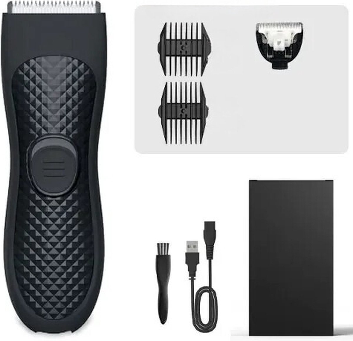Bodygroomer Mannen Oplaadbare Elektrische Body Hair Trimmer voor Mannen – Waterdicht Body Trimmer Heren incl. Vervangbare Keramische Kop Baardtrimmer Scheerapparaat