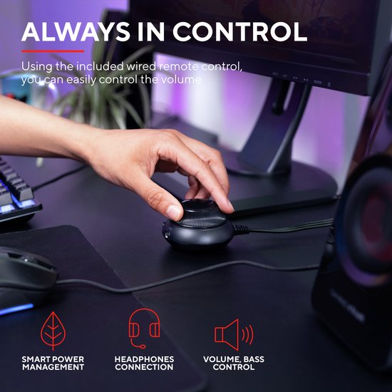 Trust GXT 38 2.1 Noir Avec fil 60 W