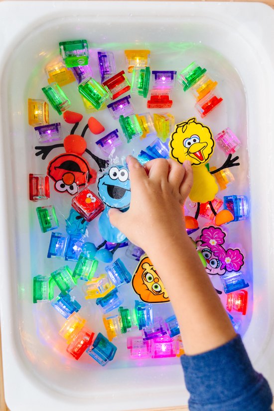 Glo Pals Party, Light Up Cubes, Wit, 4 Stuks van Glo Pals — afbeelding 3