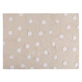 Lorena Canals Vloerkleed Creme/Witte Stippen - 160x120 cm