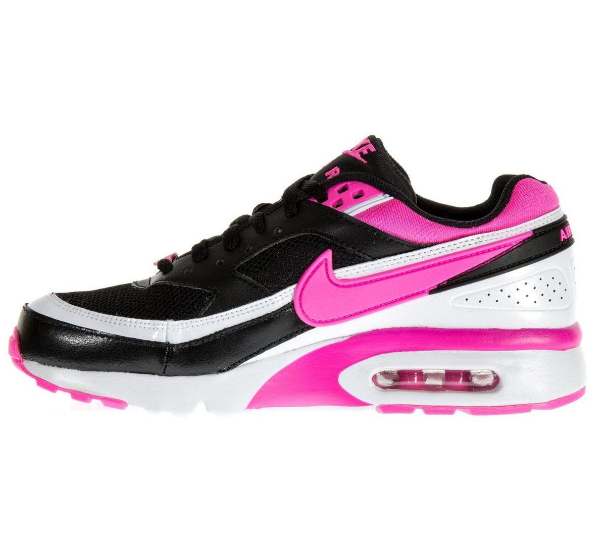 Nike Air Max BW (GS) Sneakers - Maat 36.5 - Meisjes - zwart/roze/wit |  bol.com
