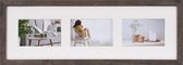 Fotolijst - Henzo - Modern Gallery - Collagelijst voor 3 foto's - Fotomaat 10x15 cm - Donkergrijs