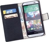 MP Case Bookcase Zwart Flip Cover Wallet Hoesje HTC One M8
