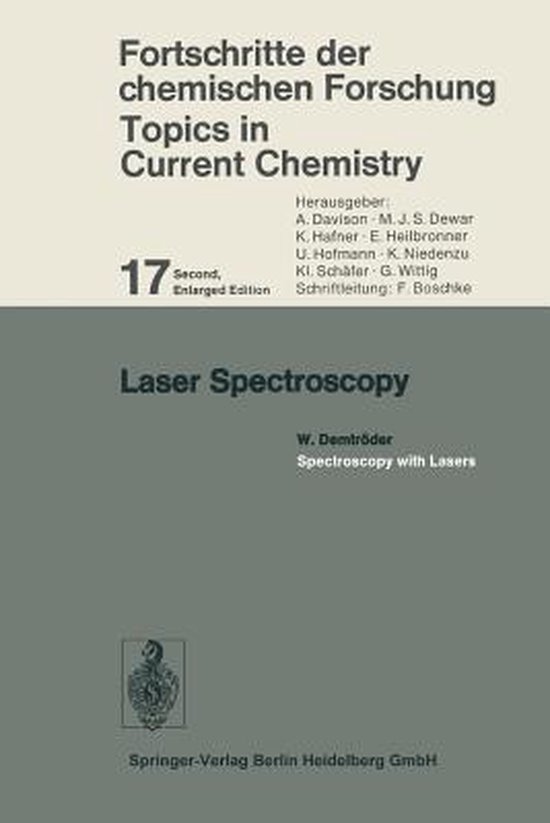 Laser Spectroscopy 9783662155684 W. Demtröder Boeken bol