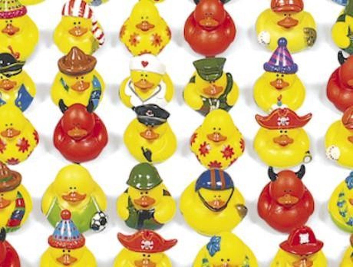 Set van 50 mini badeendjes - mini badeendjes set | bol