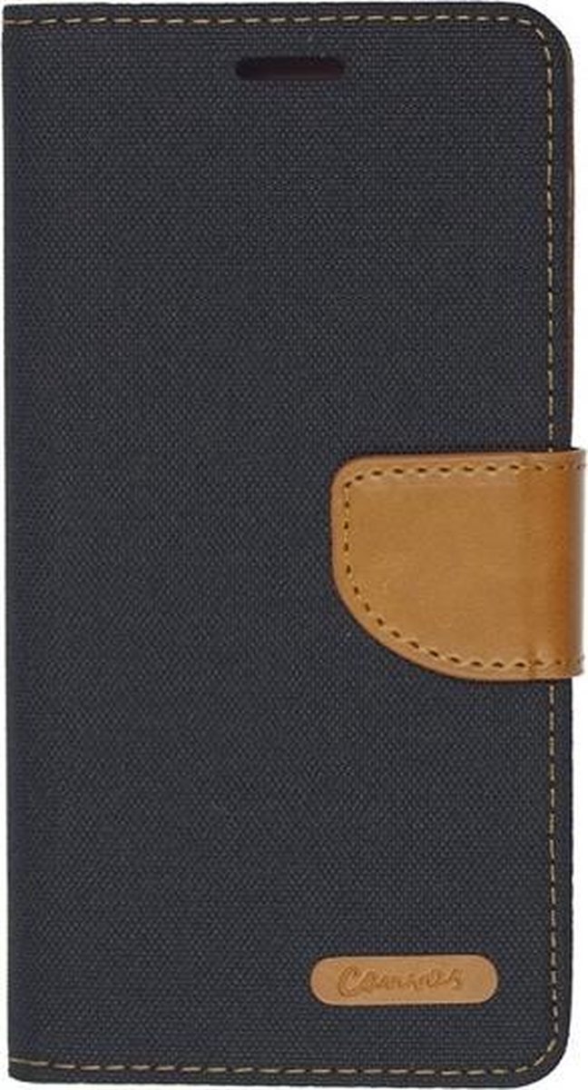 Canvas wallet case - Galaxy Note 7 - zwart - JEANS