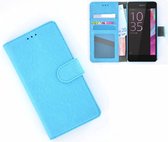 Wallet Bookcase Turquoise Hoesje Sony Xperia XZs