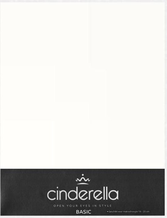 Cinderella Basic Hoeslaken Off-White-180 x 220 cm