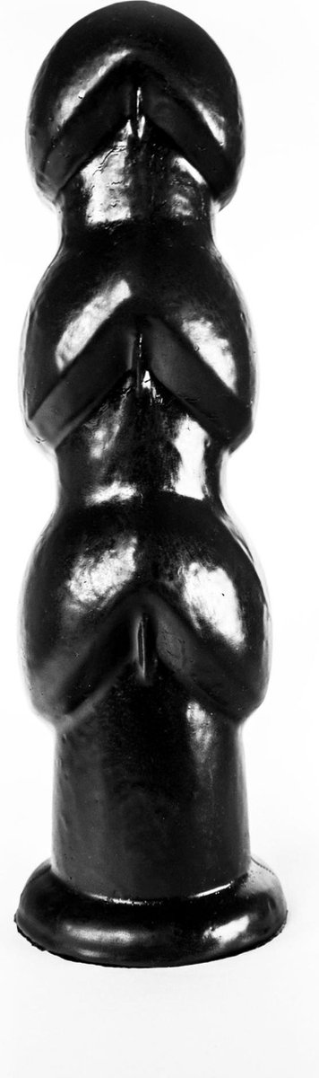 Dinoo Geribbelde Dildo Gaston' 27,5 cm - zwart
