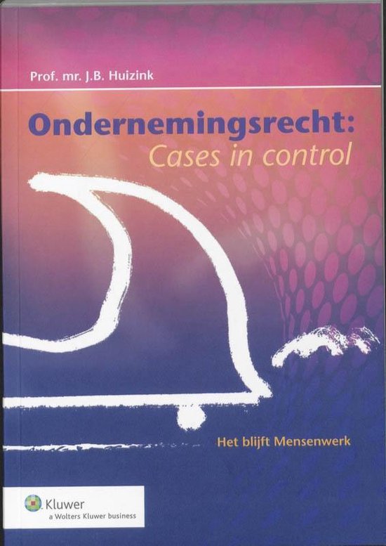 Ondernemingsrecht: cases in control - cover