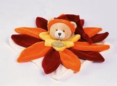 Doudou Bloem Geel/Oranje 28 x 28 cm